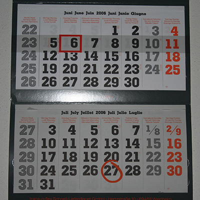Kalender juni 2006